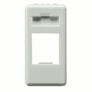 ADAPTER FOR HOUSING DATA CONNECTOR - AMP / KEYSTONE JACK - 1 MODULE - SYSTEM WHITE