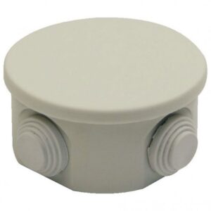 Plastic Junction Box (Diameter 90mm) BB1-0241-0003  IP Class IP44 Raw materials ABS Halogen Free Cover Type Opaque Snap Cover