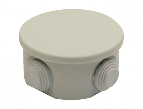 Plastic Junction Box (Diameter 90mm) BB1-0241-0003  IP Class IP44 Raw materials ABS Halogen Free Cover Type Opaque Snap Cover