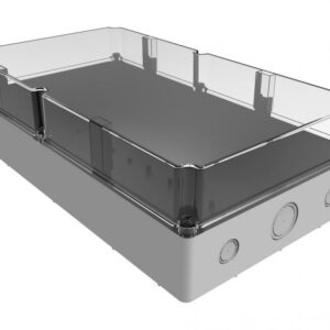 Plastic Junction Box 300x535x150  IP67 Raw materials ABS Halogen Free Cover Type Transparent Screw Cap