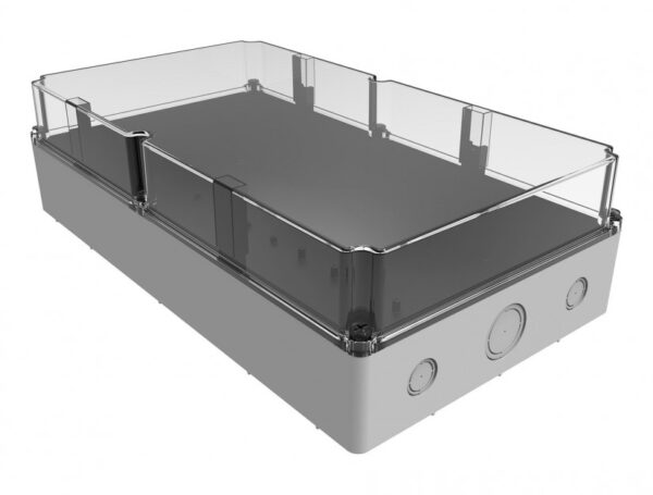 Plastic Junction Box 300x535x150  IP67 Raw materials ABS Halogen Free Cover Type Transparent Screw Cap