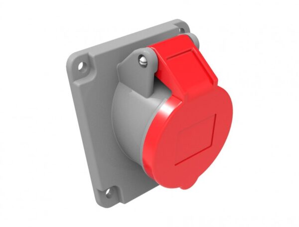 45° Inclined Machine Socket IP44 Ampere 32A Volt 380V-450V Hertz 50Hz - 60Hz