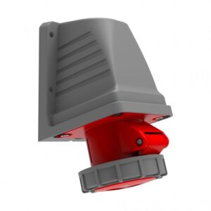 90° Angled Wall Socket BC1-3504-7535  IP Class IP67 Ampere 32A Volt 380V-450V Hertz 50Hz - 60Hz