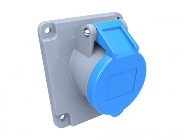 45° Inclined Machine Socket IP44 Ampere 32A Volt 220V-250V Hertz 50Hz - 60Hz