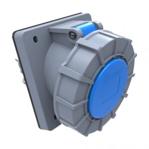45° Inclined Machine Socket BC1-3403-7420  IP Class IP67 Ampere 32A Volt 220V-250V Hertz 50Hz - 60Hz
