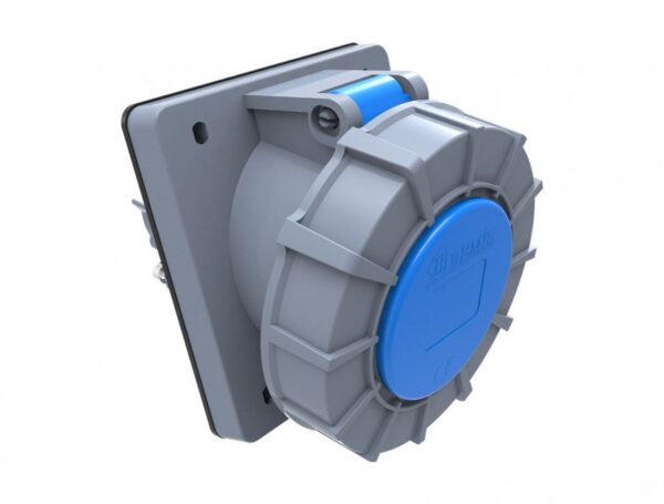 45° Inclined Machine Socket BC1-3403-7420  IP Class IP67 Ampere 32A Volt 220V-250V Hertz 50Hz - 60Hz