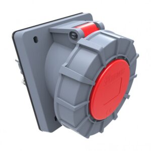 45° Inclined Machine Socket BC1-3504-7420  IP Class IP67 Ampere 32A Volt 380V-450V Hertz 50Hz - 60Hz