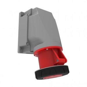 90° Angled Wall Socket BC1-4505-7535  IP Class IP67 Ampere 63A Volt 380V-450V Hertz 50Hz - 60Hz