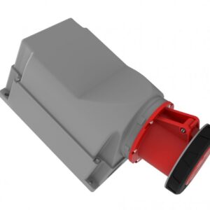 90° Angled Wall Socket BC1-6504-7535  IP Class IP67 Ampere 125A Volt 380V-450V Hertz 50Hz - 60Hz