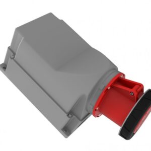 90° Angled Wall Socket BC1-6505-7535  IP Class IP67 Ampere 125A Volt 380V-450V Hertz 50Hz - 60Hz
