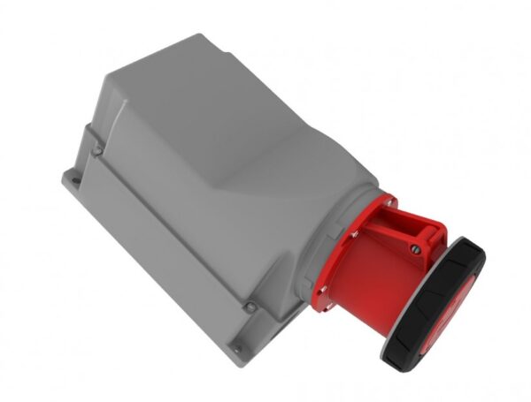 90° Angled Wall Socket BC1-6505-7535  IP Class IP67 Ampere 125A Volt 380V-450V Hertz 50Hz - 60Hz