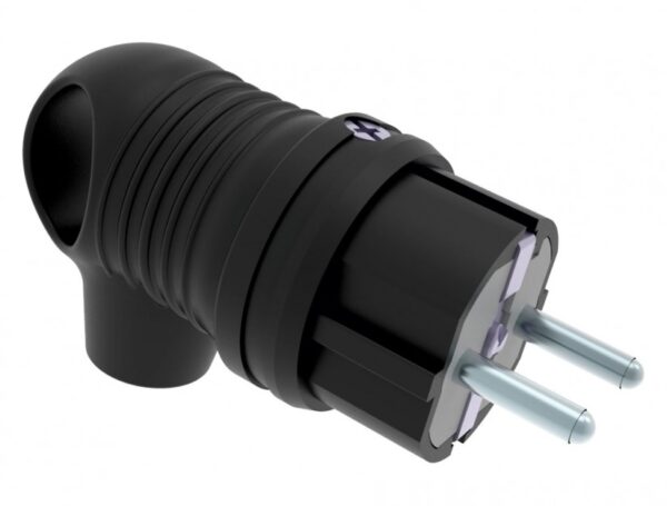 Bent Plug with Handle BK1-1402-2021  IP Class IP44 Volt 220V-250V Pole 2P+E Body Material Rubber