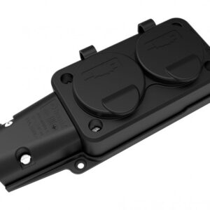 Double Group Socket BK1-1402-3612  IP Class IP54 Volt 220V-250V Pole 2P+E Body Material Rubber