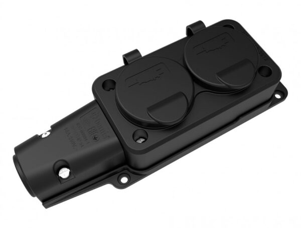 Double Group Socket BK1-1402-3612  IP Class IP54 Volt 220V-250V Pole 2P+E Body Material Rubber