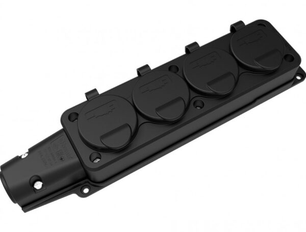 Quadruple Group Socket BK1-1402-3614  IP Class IP54 Volt 220V-250V Pole 2P+E Body Material Rubber