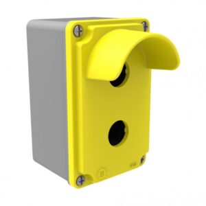 2-Piece Protected Button Box 80x130x73 BT4-2071-0007  IP Class IP67 Raw materials Aluminum Colour Yellow
