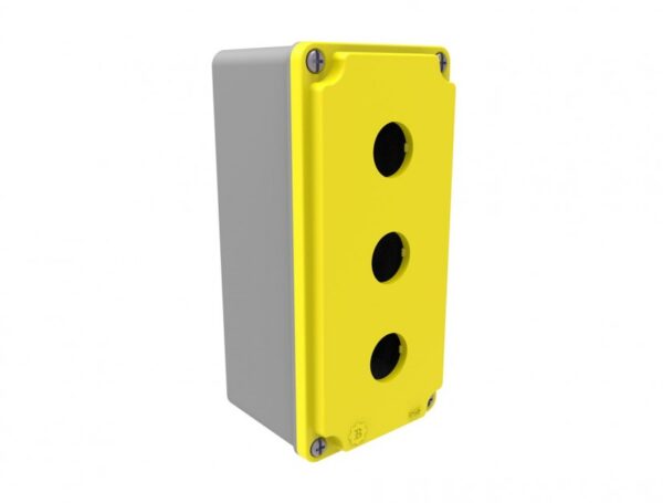 3 Button Box 80x170x73 BT4-3001-0007  IP Class IP67 Raw materials Aluminum Colour Yellow