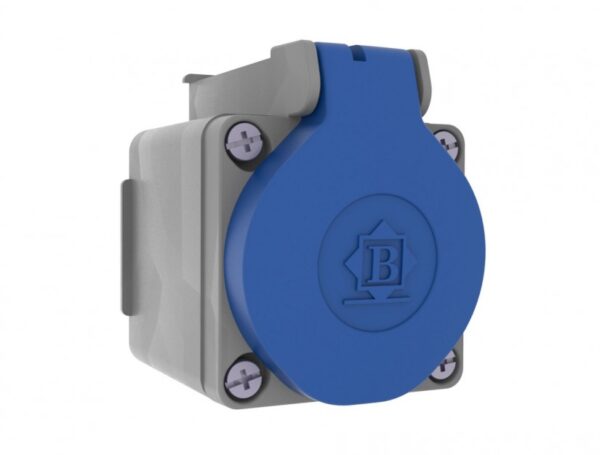 Wall Cased P. Socket BY8-1402-3510  IP Class IP44 Volt 220V-250V Pole 2P+E Body Material Polyamide 6