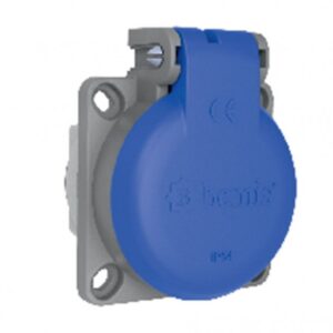 Panel Socket BY8-1402-3700  IP Class IP54 Volt 220V-250V Pole 2P+E Body Material Polyamide 6