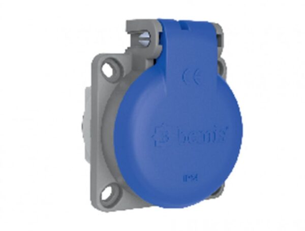 Panel Socket BY8-1402-3700  IP Class IP54 Volt 220V-250V Pole 2P+E Body Material Polyamide 6
