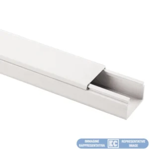 CABLE TRUNKING WITH COVER DIM. 100X40 WHITE