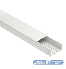 CABLE TRUNKING WITH COVER DIM. 40X40 WHITE